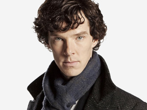 Benedict Cumberbatch as 'Sherlock Holmes'